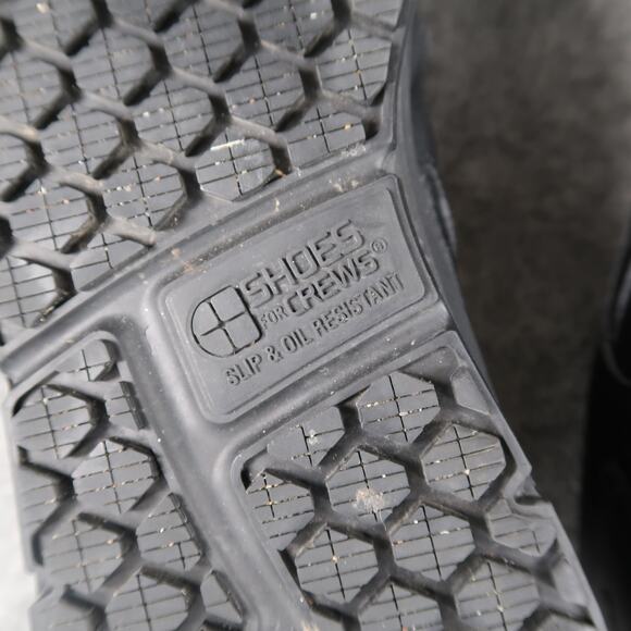 Shoes for Crews Slip Resistant Work Sneaker Womens 11 Galley II Black Leather - Picture 14 of 16